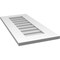 Ekena Millwork Vertical Surface Mount PVC Gable Vent: Non-Functional, w/ 3-1/2"W x 1"P Standard Frame, 14"W x 30"H GVPVE14X3001SN - alternate 2